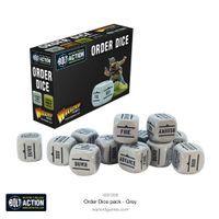 Bolt Action: Orders Dice pack - Grey - 402616008