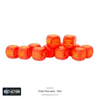 Bolt Action: Orders Dice pack - Red - 402616016