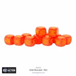 Bolt Action: Orders Dice pack - Red - 402616016