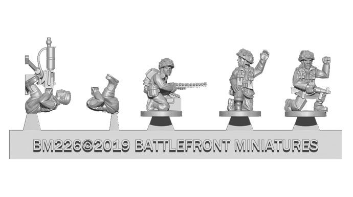 Airborne Vickers Machine-gun Platoon (Plastic) - BR814