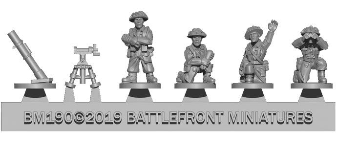 3-inch Mortar Platoon (Plastic) - BR729