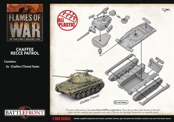 Chaffee Recce Patrol (3x Plastic) - BBX75