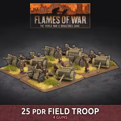 25 pdr Field Troop (Plastic) - BBX63