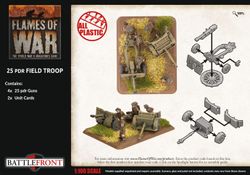 25 pdr Field Troop (Plastic) - BBX63