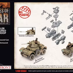 Daimler Armoured Car Troop (Plastic) - BBX61