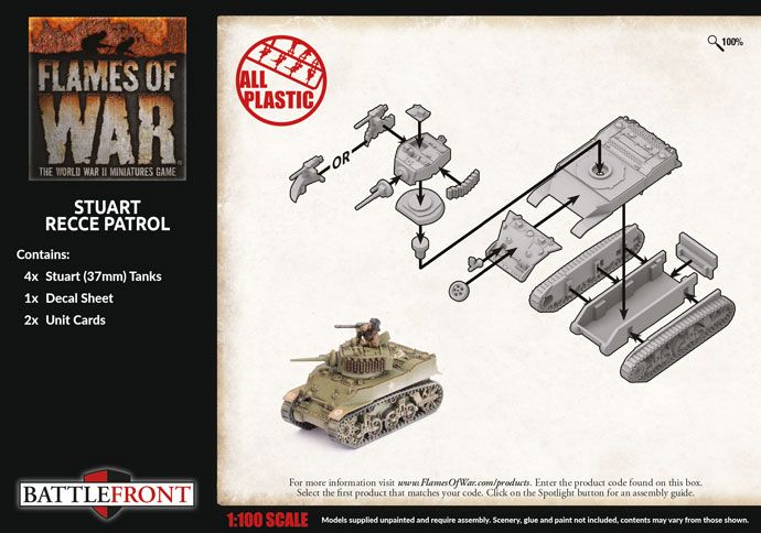 Stuart Recce Patrol (Plastic) - BBX58