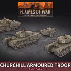 Churchill Armoured Troop (Plastic) - BBX56