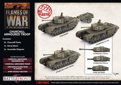 Churchill Armoured Troop (Plastic) - BBX56