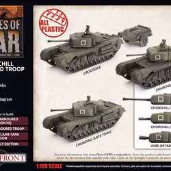 Churchill Armoured Troop (Plastic) - BBX56