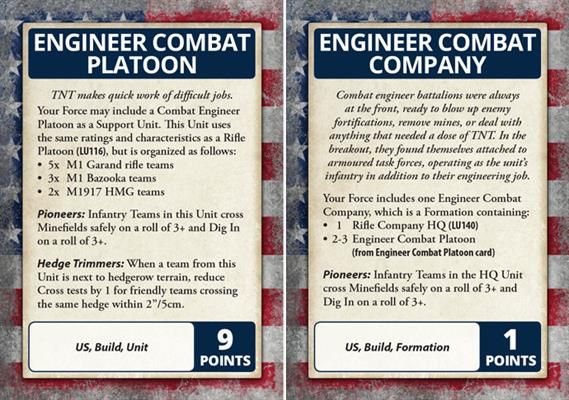 D-Day: American Command Cards (x50 cards) - FW262C