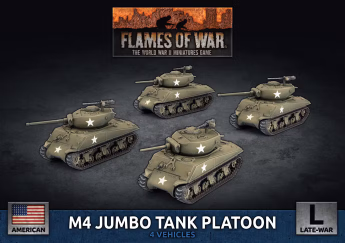 M4 Jumbo Platoon (x4 Plastic) - UBX92