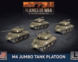 M4 Jumbo Platoon (x4 Plastic) - UBX92