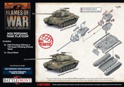 M26 Pershing Tank Platoon (x3 Plastic) - UBX90
