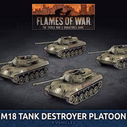 M18 Tank Destroyer Platoon (x4 Plastic) - UBX93