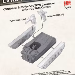 Pvrbv 551 or Lvrbv 701 Platoon (x3) - TSWBX05