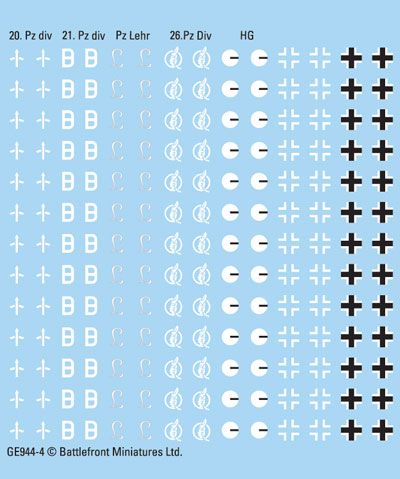 Heer Panzer Decals (Mid & Late) - GE955