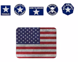 American Tin (x20 Tokens, x2 Objectives, x16 Dice) - TTK18
