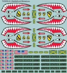 WW3 American Decal Set (WWIII x4 Sheets) - TUS950
