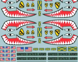 WW3 American Decal Set (WWIII x4 Sheets) - TUS950