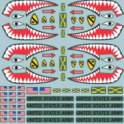WW3 American Decal Set (WWIII x4 Sheets) - TUS950