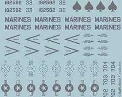 WW3 American Decal Set (WWIII x4 Sheets) - TUS950
