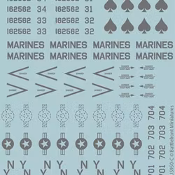 WW3 American Decal Set (WWIII x4 Sheets) - TUS950