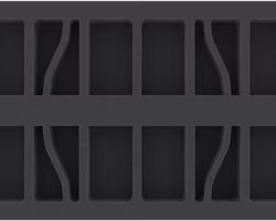 HS035A018 Feldherr foam tray for Flames of War - 8 tanks - medium bases