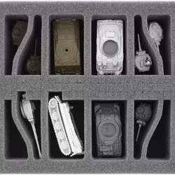 HS050A027 Feldherr foam tray for Flames of War - 8 tanks - medium bases