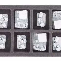 HS035BF02BO Feldherr Foam Tray with 8 compartments for Flames of War - large bases