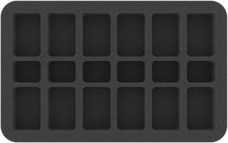 HS035BF01BO 35 mm Half-Size foam tray with 18 compartments