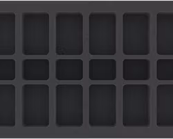 HS035BF01BO 35 mm Half-Size foam tray with 18 compartments