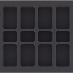 HS035BF01BO 35 mm Half-Size foam tray with 18 compartments