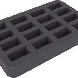 HS035BO 35 mm Half-Size foam tray with 16 compartments