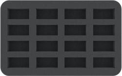 HS035BO 35 mm Half-Size foam tray with 16 compartments