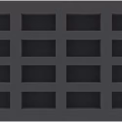 HS035BO 35 mm Half-Size foam tray with 16 compartments