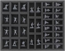 FS035BA04 Foam Tray for Bolt Action - 34 miniatures