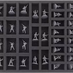 FS035BA04 Foam Tray for Bolt Action - 34 miniatures