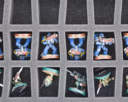 FS035C5BO 35 mm Full-Size foam tray with 45 compartments