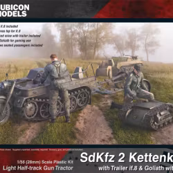 SdKfz 2 Kettenkrad with Trailer Goliath & Crew - Rubicon 280071