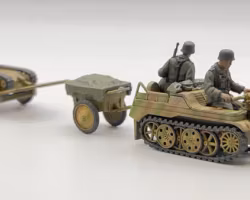 SdKfz 2 Kettenkrad with Trailer Goliath & Crew - Rubicon 280071