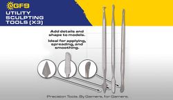 "Utility" Sculpting Tools (x3) - GF9T06