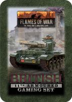 British 11th Armoured Tin (x20 Tokens, x2 Objectives, x16 Dice) - TD048