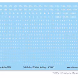 US Vehicle Markings DCUS005 / 130054