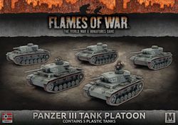 Panzer III Platoon (Plastic) - GBX105