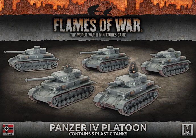Panzer IV Platoon (Plastic) - GBX106