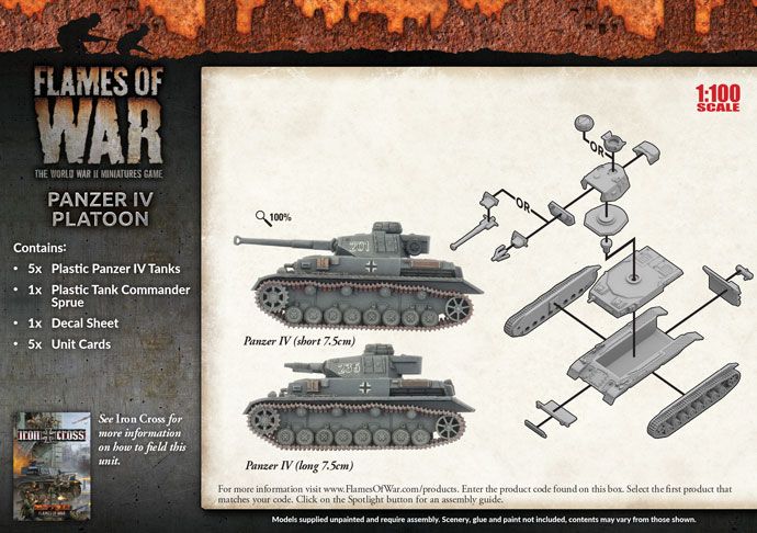 Panzer IV Platoon (Plastic) - GBX106