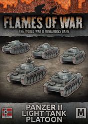 Panzer II Light Tank Platoon (Mid War x5 Tanks) - GBX108