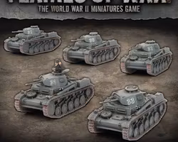 Panzer II Light Tank Platoon (Mid War x5 Tanks) - GBX108