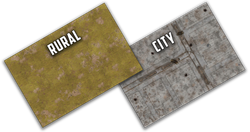 Battlefield in a Box Game Mat Rural/City 4x6 ~ 120x180cm (Mousepad) - BB956