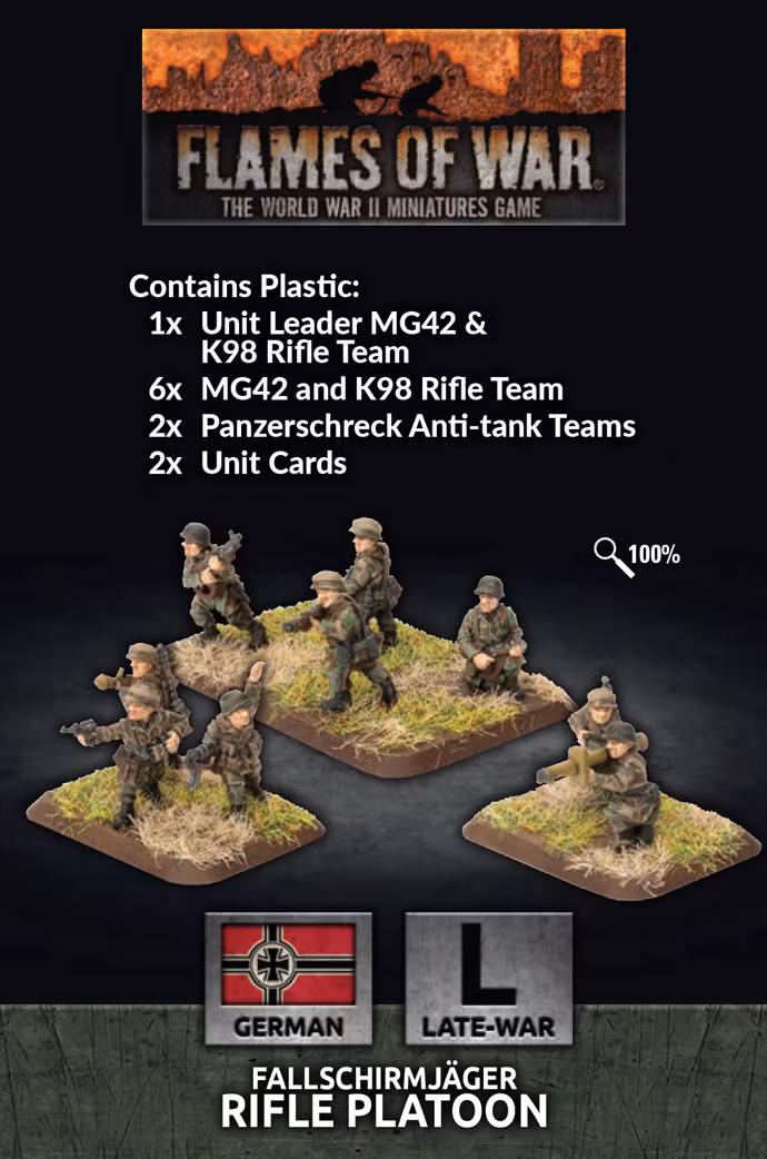 Fallschirmjäger Rifle Platoon (Plastic) - GE768